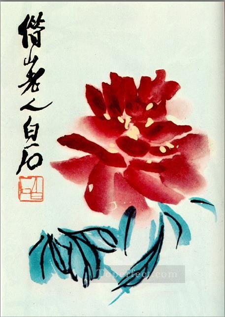 Peonía Qi Baishi 1956 tinta china antigua Pintura al óleo